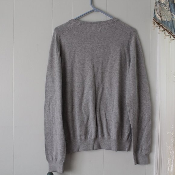 H&M L.0.G.G Crew Neck Long Sleeve Grey Sweater NWOT - Picture 4 of 4